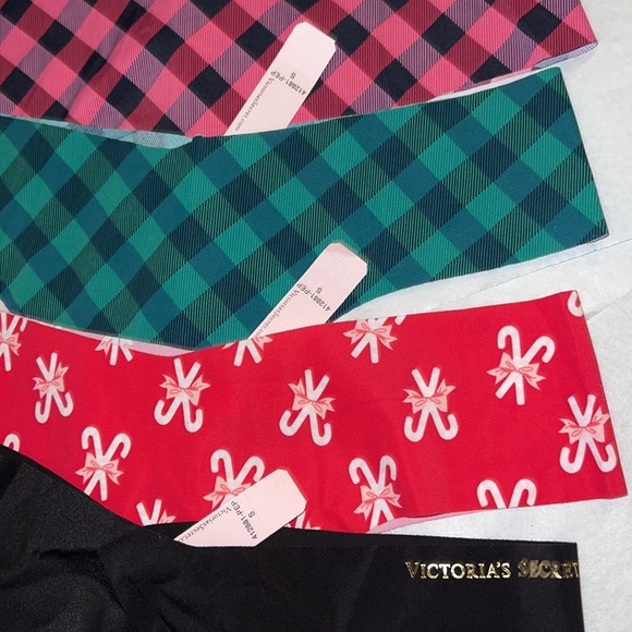 (S) 5pk Holidays Victoria's Secret THONG No Show Panties - Picture 9 of 10